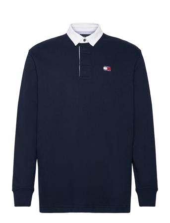 Tjm Entry Badge Rugby Tops Polos Long-sleeved Navy Tommy Jeans