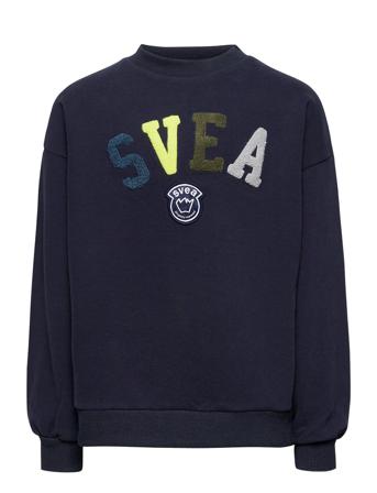 K. Logo Crew Sweat Sweat-shirt Genser Blå Svea