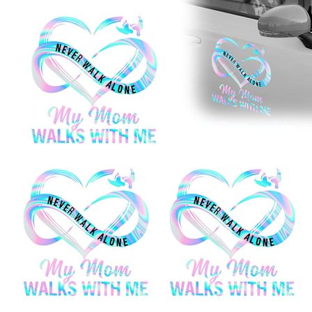 3 kpl Never Walk Alone -tarraperheautotarrat Tarrat matkatavaroille Läppäri Jääkaappi Moottoripyörä Skeittilauta Pegatinas