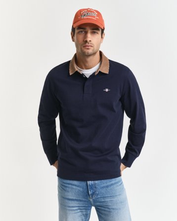 GANT Herren Heavy Rugger mit Cord-Kragen (XXL)