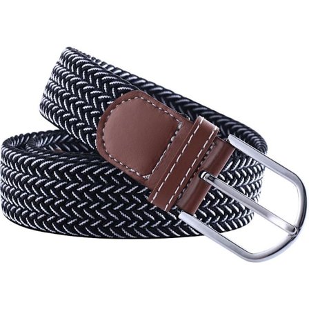 Go Go Gadget - Elastiskt vävt bälte flätat bälte stretchbart svart/vitt - Heminredning