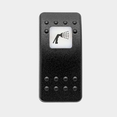 Kap / knop voor schakelaar Carling Technologies Contura II, spoelpomp, zwart