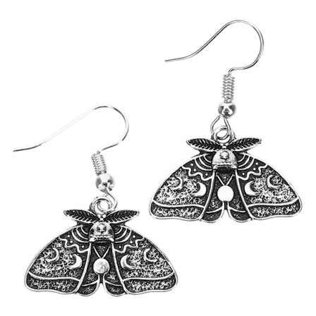 1 par møl øreringe goth øreringe dinglende øreringe drop øreringe gotiske øre smykker