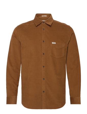 1 Pkt Corduroy Shirt Brown Wrangler