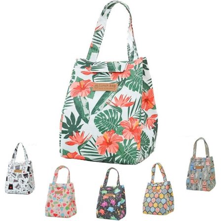 Isolerad matlåda, stor kylväska, robust Oxford-tyg-totebag