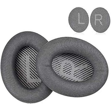 Ersättningsöronkuddstyg för Bose Quietcomfort 45 (qc45) Qc35 II Trådlösa brusreducerande on-ear hörlurar (Mörkgrå)