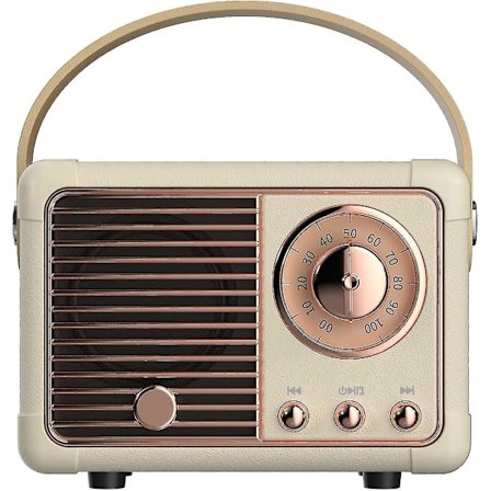 Retro Bluetooth-kaiutin, Vintage-sisustus, Kannettava retro-radio Langaton Bluetooth-kaiutin Keittiön työpöydälle Makuuhuone Toimisto 1