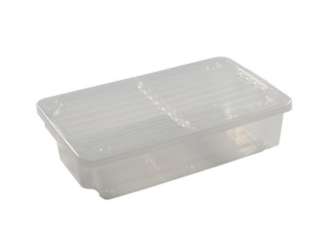 Förvaringsbox med hjul och lock 55L - Lyreco - Skolmöbler och inredning - Förvaringsmöbler - Backar, boxar och korgar