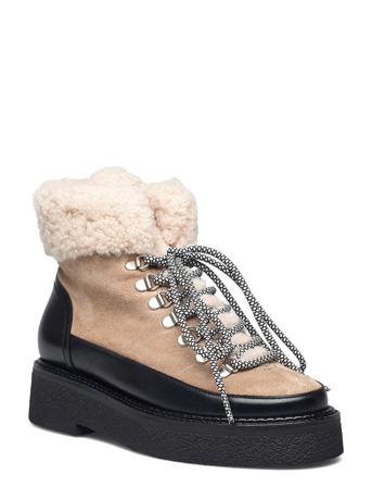 Warm Lining A1327 Shoes Wintershoes Winter Boots Beige Billi Bi