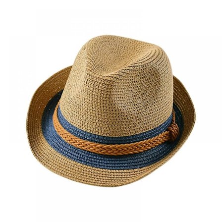 Hink med bred brätte, unisex, vändbar solskyddshink, perfekt för utomhussemester och resor (blå)