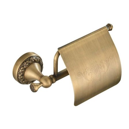 Antiikkinen WC-paperiteline Retro Seinään Asennettava WC-paperi Messinki WC-paperiteline Kylpyhuoneeseen ja Keittiöön Odipie