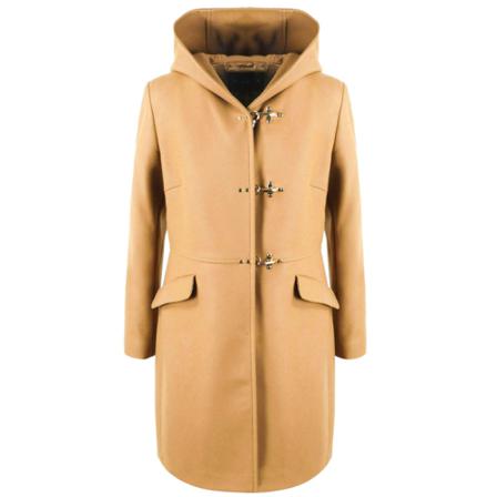 Fay, Single-Breasted Coats Beige, Dames, Maat:L