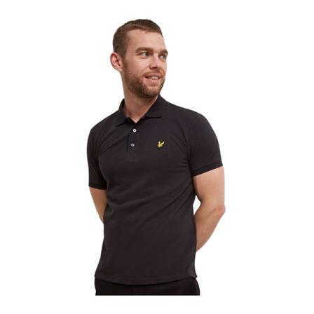 Lyle & Scott Plain Polo Shirt Sort, Herre