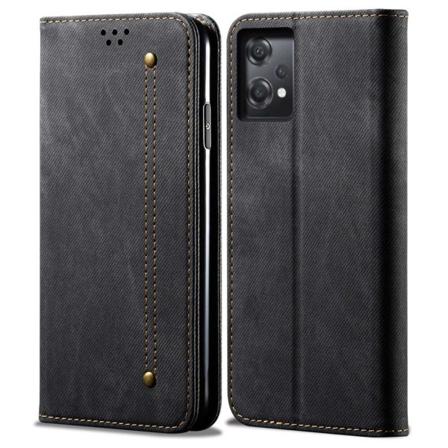 Skalo Oneplus Nord Ce 2 Lite 5g Jeans Plånboksfodral - Svart Svart