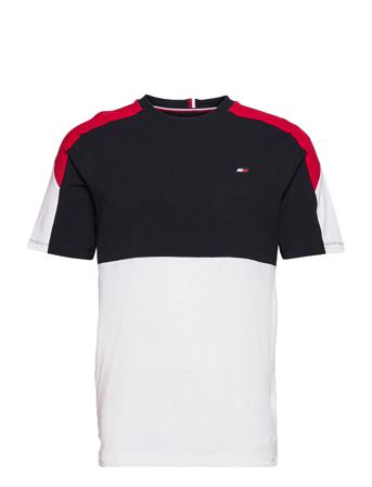 Colorblocked S/S Tee T-shirt Multi/mønstret Tommy Hilfiger