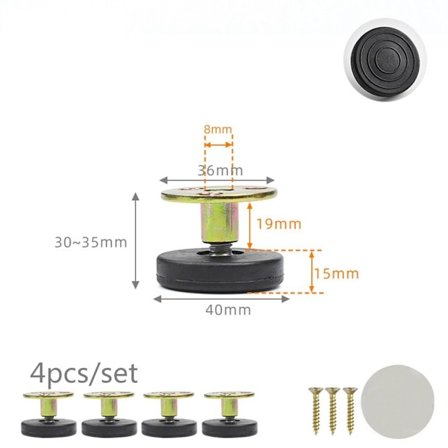 4 stk Møbelstøtte Ben Stol Ben Føtter STIL 4 STIL 4