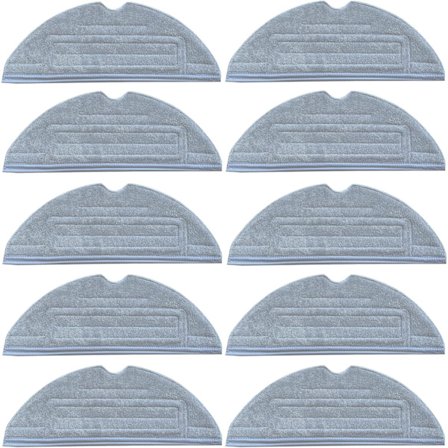 LOVECO 10-pack moppdukar för Roborock S7 S7+ T7 T7 Plus, tvättbara