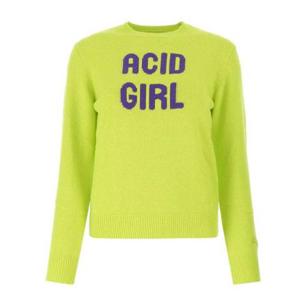 Saint Barth, Round-neck Knitwear Groen, Dames, Maat:S