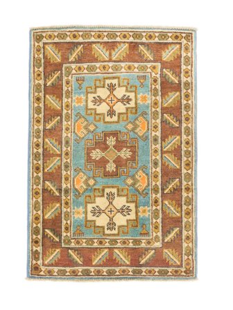 Medallion Small Kazak Fine Rug 61X90 Wool