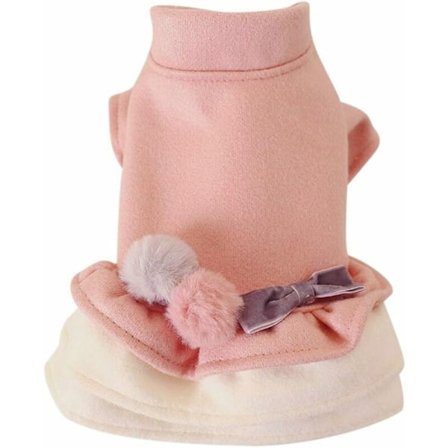 Pom Pom Ball Hundekjole (Rosa, S)-