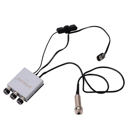 Akustinen Folk Classic -kitara, Piezo-mikrofoni, esivahvistin, mikrofonin poimintajärjestelmä mikrofonin äänenvoimakkuudella, kitaran 