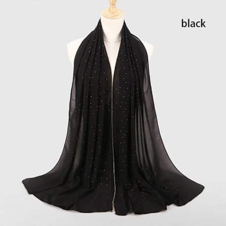 Hodeskjerf Satin Bandana SVART