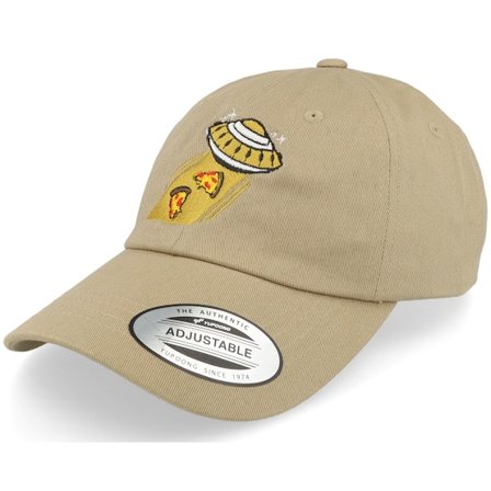 Abducted - Beige unconstructed Czapka Z Daszkiem - Abducted Pizza Khaki Dad Cap @ Hatstore