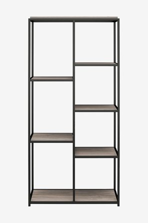 Dorel Home - Bokhylla med 5 hyllor Quincy - Grå - Bokhyllor - Från Homeroom