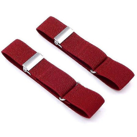 2 Par Elastiska Justerbara Armband Ärm Skjorta Strumpeband Ärmhållare Bredd 2,5cm Qyroadwolf