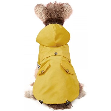 Hundregnrock, Hundregnrock med huva, Regnjacka med huva för hundar