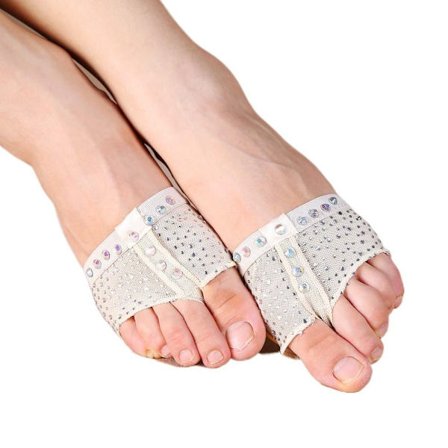 1 par ballet danse sokker Mavedans tåpude LSKIN FARVE