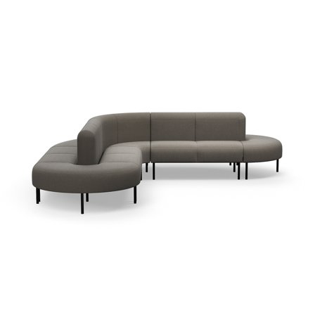 Sofa VARIETY, L-förmig, Stoff Pod CS, taupe
