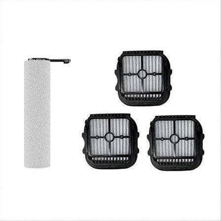 4 st Rullborste & Filter för ED12 Pro Max Sladdlös Våt Dammsugare Ersättningsdelar Dammsugare