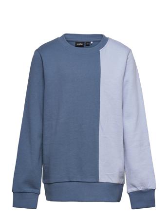 Nlmkutan Ls Sweat Sweat-shirt Genser Blå LMTD
