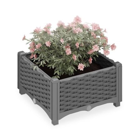 Plantekasse i rattan look