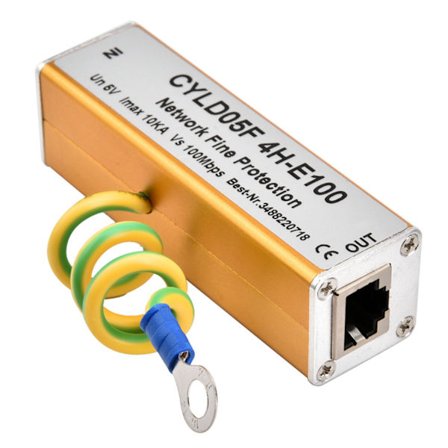 5V Ethernet Nätverk Åskskydd RJ45 RJ11 Adapter