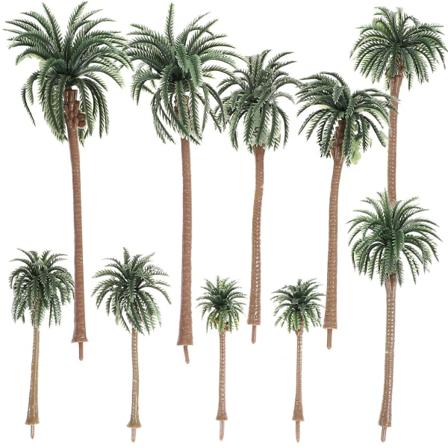 10 stk Borddekor Toget Modell Landskap Arkitektur Tre Skala Modell TreGreenM Green M