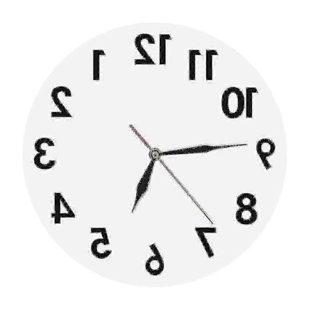 Moderne Omvendt Veggklokke - Mot Klokken Baklengs Tid Unik Design Veggklokke