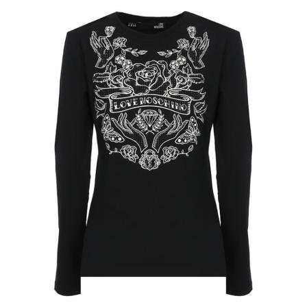 Love Moschino T-shirt Sort, Dame