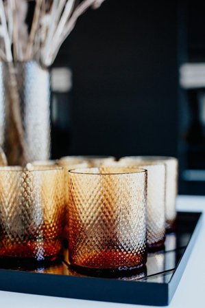 Specktrum Drikkeglass Harlequin H10cm Golden
