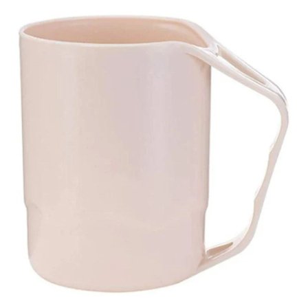 /EA/Enkel borste badrum plast miljövänlig muggar tandborste sköljkopp hållare kopp par skölj sköljkopp borste(Aprikos)