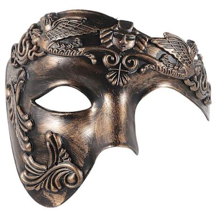 Romersk Soldat Maskeradmask Halloweenfest Mask Herrar Maskeradboll Mask (FMY)