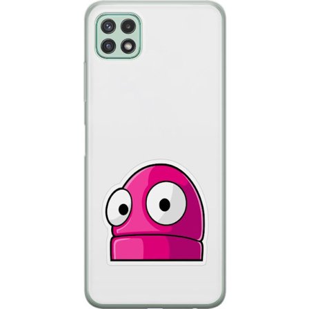 Kompatibel Mobilcover til Samsung Samsung Galaxy A22 5G Rosa tegneseriefigur med store øjne i legende og humoristisk stil