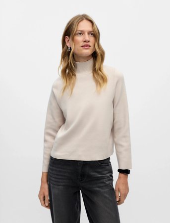 Object Objreynard High Neck Pullover Noos - Beige - XS