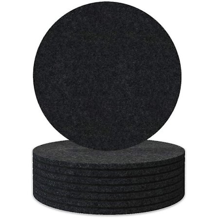 8 stk. underlag til drikkevarer, absorberende filt underlag - øg vandtætheden