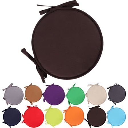 Farverige indendørs/udendørs stol hynder runde sædehynder have terrasse hjem hynder - diameter 30cm/38cm, havemøbel hynde betræk, runde sæ