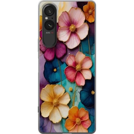 Yhteensopiva Puhelinkuori Sony Sony Xperia 10 VI Kukat Värit