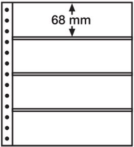 R-indstikskort 4S til EXCELLENT DE ringbind - sorte - 5 stk.