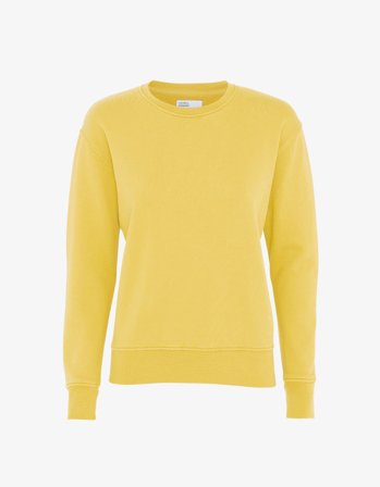 Women Classic Organic Crew - Lemon Yellow - XL