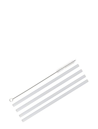 Sugerør Vetro 4 Stk. L23Cm M/Rensebørste, Lige Cilio